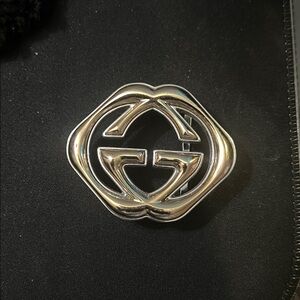 Gucci silver gold Logo Buckle only